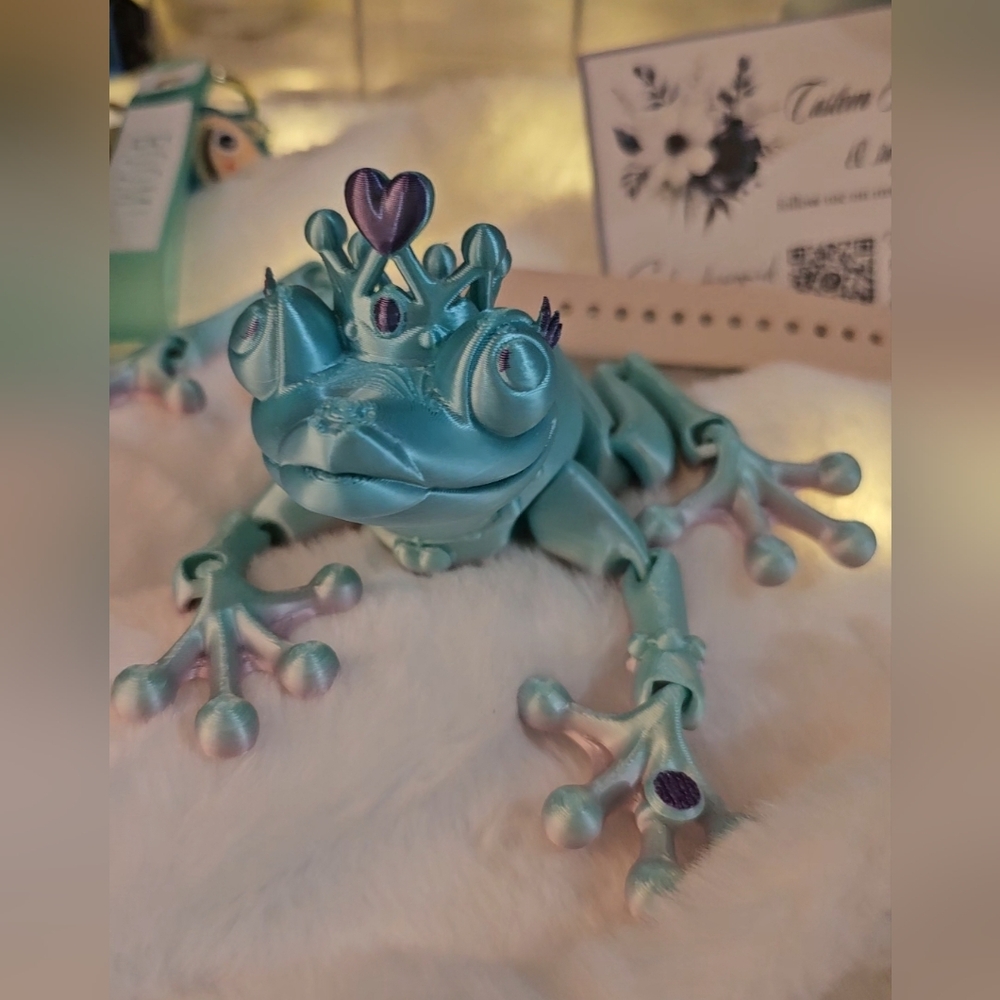 Princess Frog 3d Printed By Me.